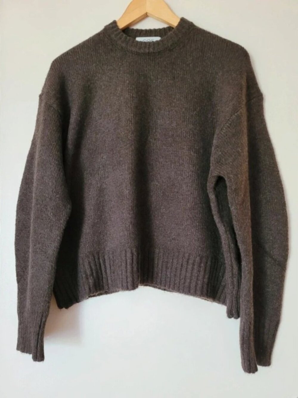 COS Chunky 100% Cashmere Brown Sweater Size S